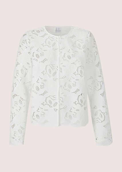 MADELEINE Langarmbluse "Spitzenbluse Blusenshirt mit floraler Spitze" Spitz günstig online kaufen