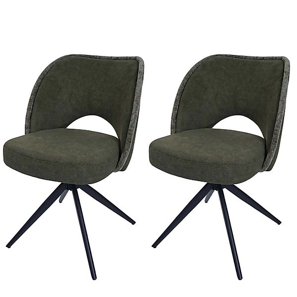 MCW Esszimmerstuhl N72 2er-Set Grün günstig online kaufen