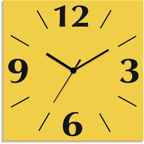 Artland Wanduhr "Uni Trendfarben" wahlweise mit Quarz- oder Funkuhrwerk, la günstig online kaufen