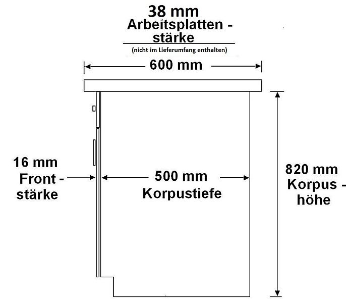 Küchen-Preisbombe Herdumbauschrank 60 cm Küche SIENA Schwarz Küchenzeile Kü günstig online kaufen
