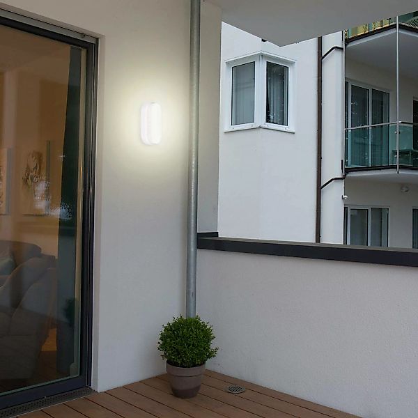 LED-Deckenleuchte Ipsum mit Sensor, weiß, oval günstig online kaufen