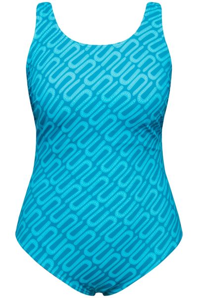 Ulla Popken Badeanzug Badeanzug grafischer Druck günstig online kaufen
