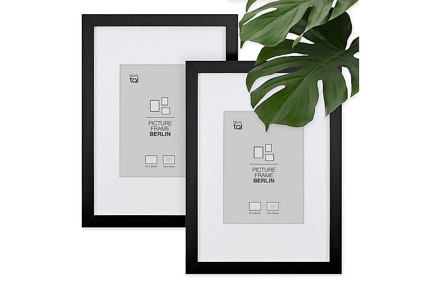 Blumtal Einzelrahmen Berlin - Hochwertiger Fotorahmen mit Passepartout, (Ei günstig online kaufen