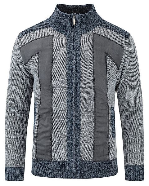 Allthemen Cardigan Herren Strickjacke mit ärmelflecken Strickjacke Winter günstig online kaufen