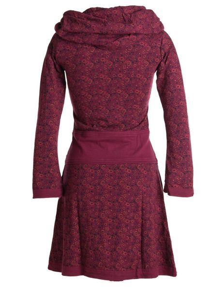 Vishes Jerseykleid Bedrucktes Kleid aus Baumwolle günstig online kaufen