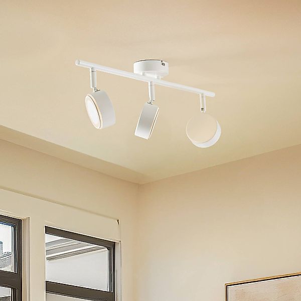 Lindby Strahler Jyla, weiß, 2.700 K, 3-flg., GX53 günstig online kaufen