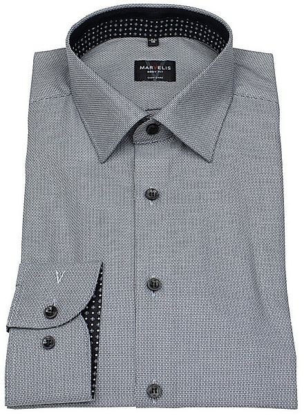 MARVELIS Businesshemd Body Fit extra langer Arm stark tailliert Kentkragen günstig online kaufen