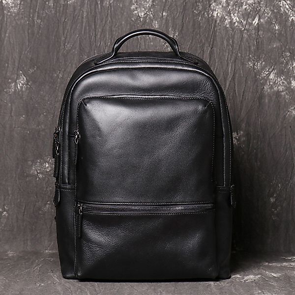 YUBRO-STUDIO Rucksack Herren Leder Rucksack Laptop günstig online kaufen