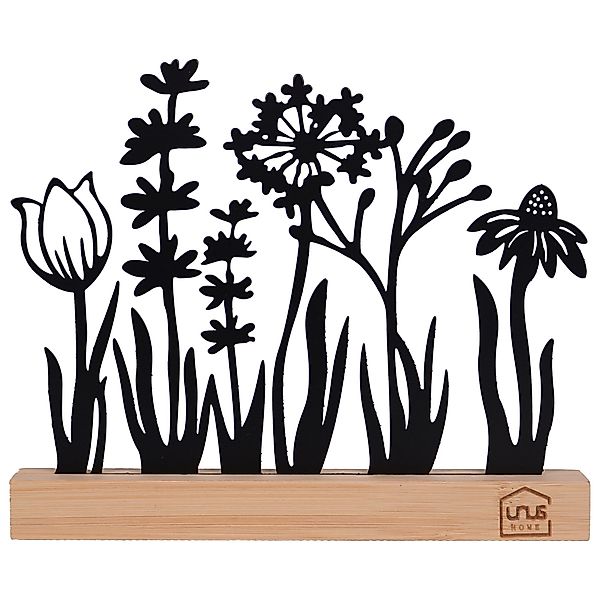 UNUS HOME Dekofigur Aufsteller Blumenwiese (Schwarz), günstig online kaufen