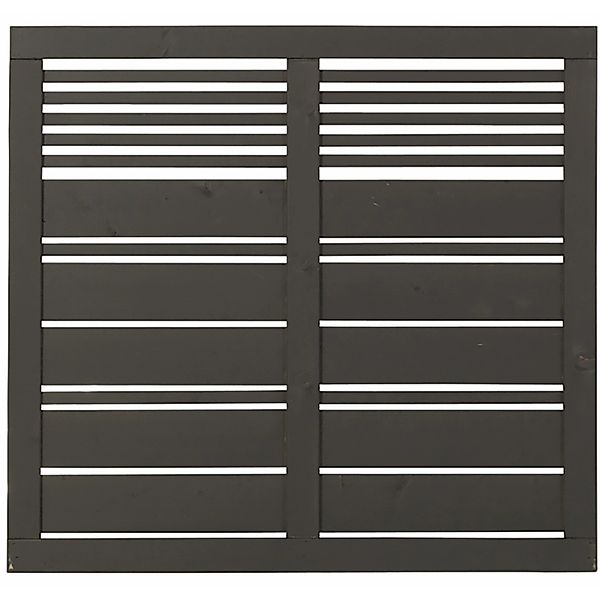 Sichtschutzzaun Silence Nadelholz Umbragrau 120 cm x 110 cm günstig online kaufen