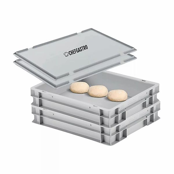 CHEFGASTRO SuperSparSet 2 x Pizzaballenbox Mit 2 x Deckel HxBxT 8,5 x 30 x günstig online kaufen