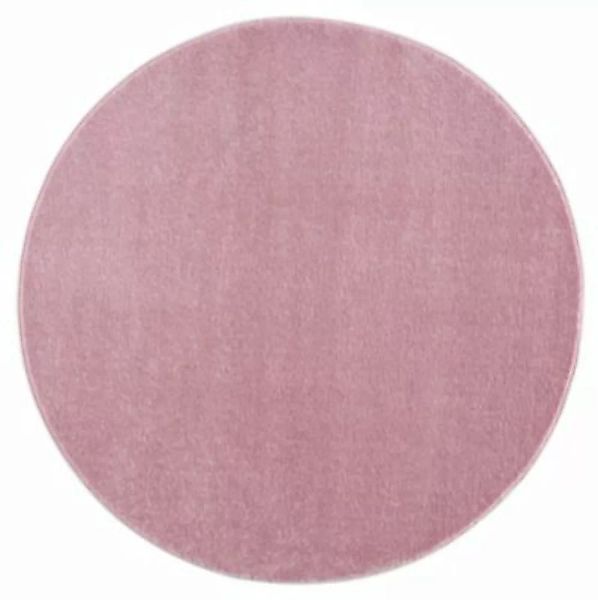 Kids Love Rugs Kinderteppich Einfarbig rund rosa Gr. 150 günstig online kaufen