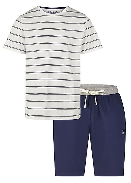 Phil & Co. Shorty Herren Pyjama kurz (2 tlg) Baumwolle günstig online kaufen