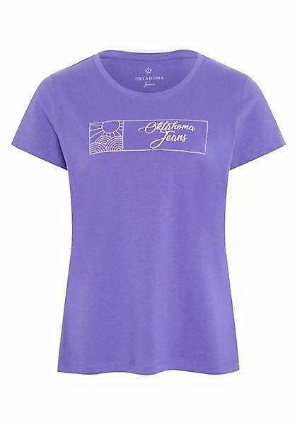 Oklahoma Jeans Print-Shirt mit Sonnenprint und Logo günstig online kaufen