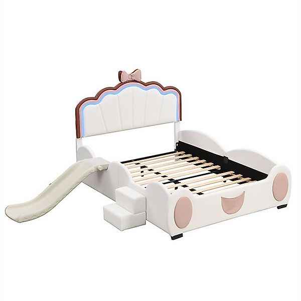Furnishings Home Polsterbett Kinderbett Stauraumbett LED (Schmetterlingsfor günstig online kaufen