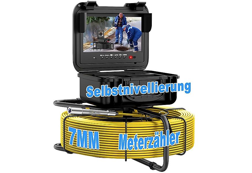 Fanttik Rohrkamera Kanalkamera Abflusskamera Endoskopkamera 30m LED 9" Disp günstig online kaufen
