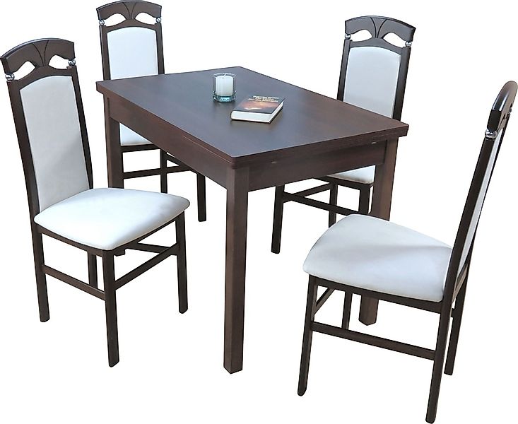 HOFMANN LIVING AND MORE Essgruppe "Anthony", (Spar-Set, 5 tlg., 1 Tisch, 4 günstig online kaufen