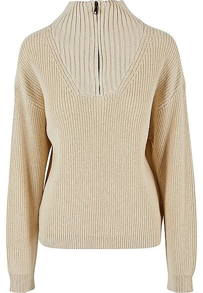 URBAN CLASSICS Sweatjacke Urban Classics Damen Ladies Oversized Knit Troyer günstig online kaufen