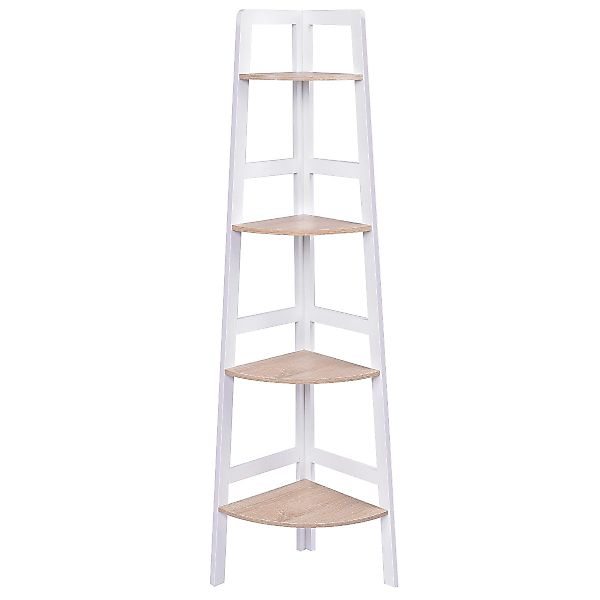 COSTWAY Eckregal Bücherregal Standregal, 4 Ebene günstig online kaufen