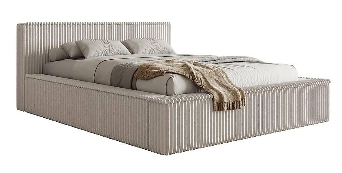 NADUVI Collection | Bettgestell Rafe Rippenstoff 160 x 200 cm günstig online kaufen