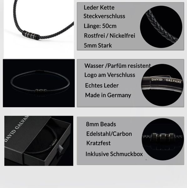 David Galvani Kette mit Anhänger Herren günstig online kaufen