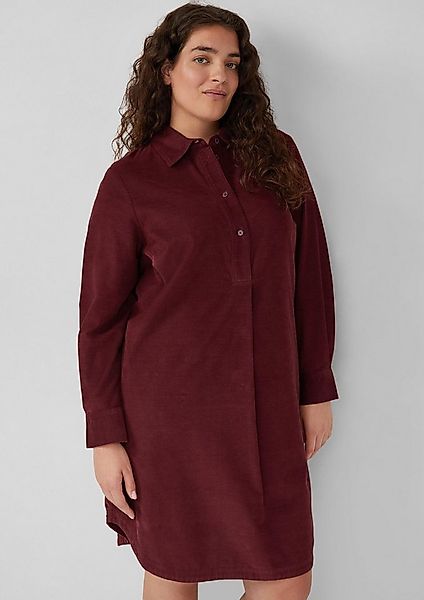 s.Oliver Minikleid Kleid Feincord-Kleid im Relaxed Fit mit Eingrifftaschen günstig online kaufen