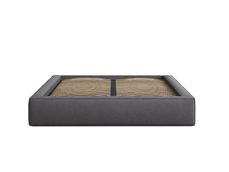 Micadoni | Bettgestell mit Stauraum Simon 140x200 Bouclé günstig online kaufen