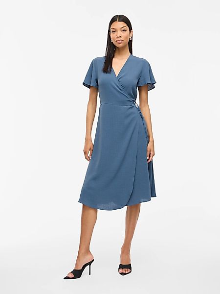 Vila Wickelkleid "VILOVIE S/S WRAP MIDI DRESS - NOOS", Sommerkleid günstig online kaufen