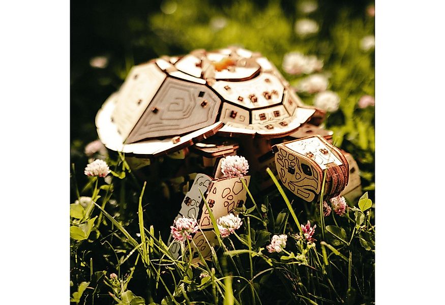 Eco Wood Art Modellbausatz Eco-Wood-Art Mechanische Schildkröte Turtle Mech günstig online kaufen