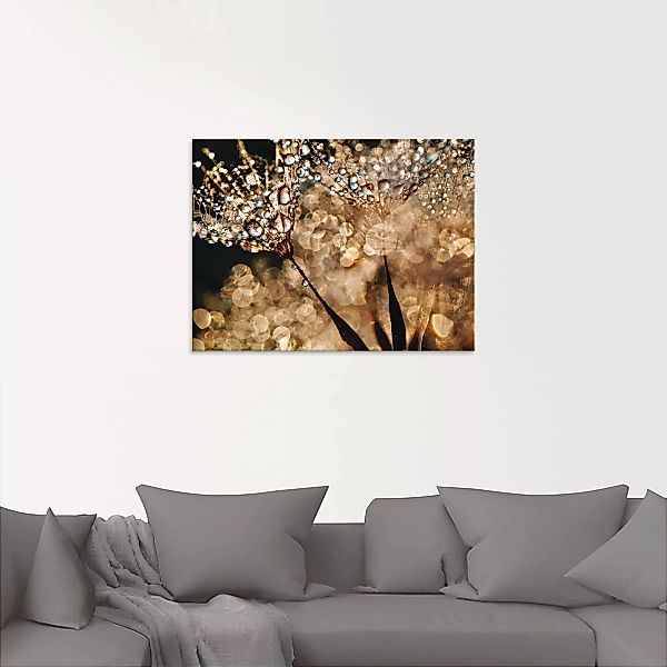 Artland Glasbild »Pusteblume Goldschimmer«, Blumen, (1 St.), in verschieden günstig online kaufen