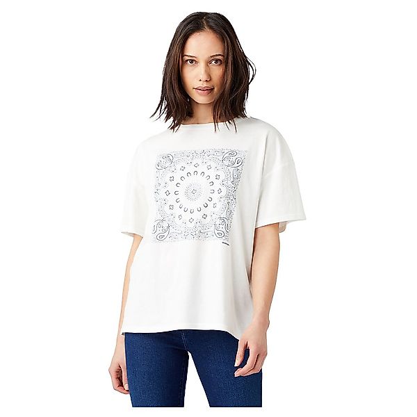 Wrangler Girlfriend Kurzärmeliges T-shirt M Worn White günstig online kaufen