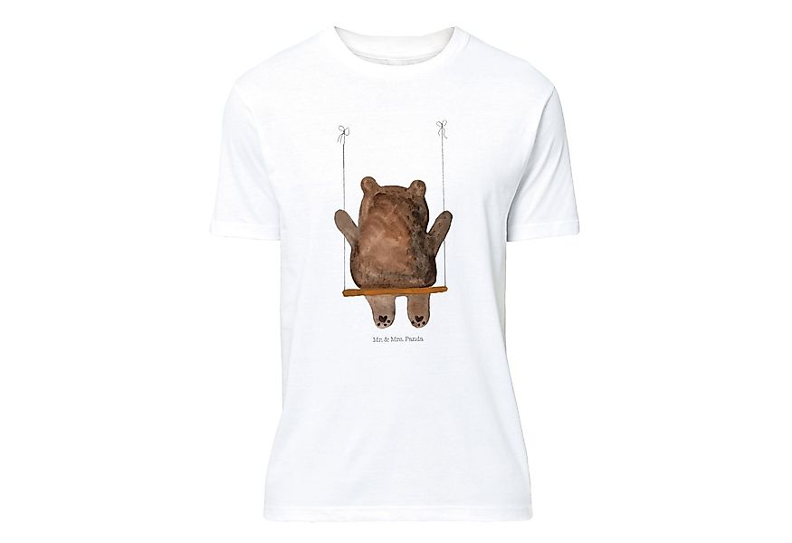 Mr. & Mrs. Panda T-Shirt Bär Schaukel - Weiß - Geschenk, Geburstag, T-Shirt günstig online kaufen