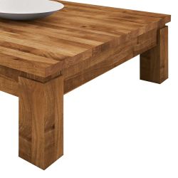 Massiv Couchtisch aus Wildeiche geölt günstig online kaufen