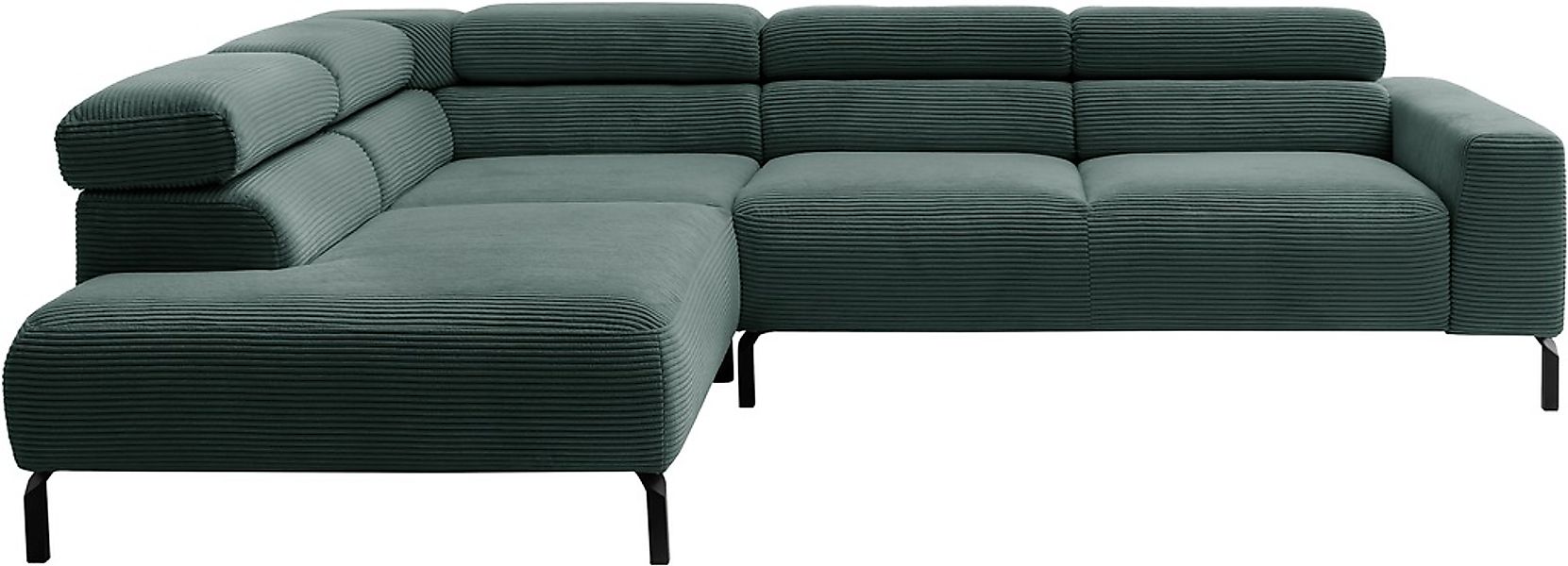 Places of Style Ecksofa "Antonelli, L-Form, inkl. Kopfteilverstellung, Brei günstig online kaufen