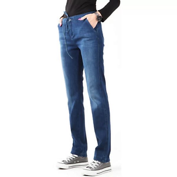 Wrangler  Slim Fit Jeans Jeanshose  Slouchy Cosy Blue W27CGM82G günstig online kaufen