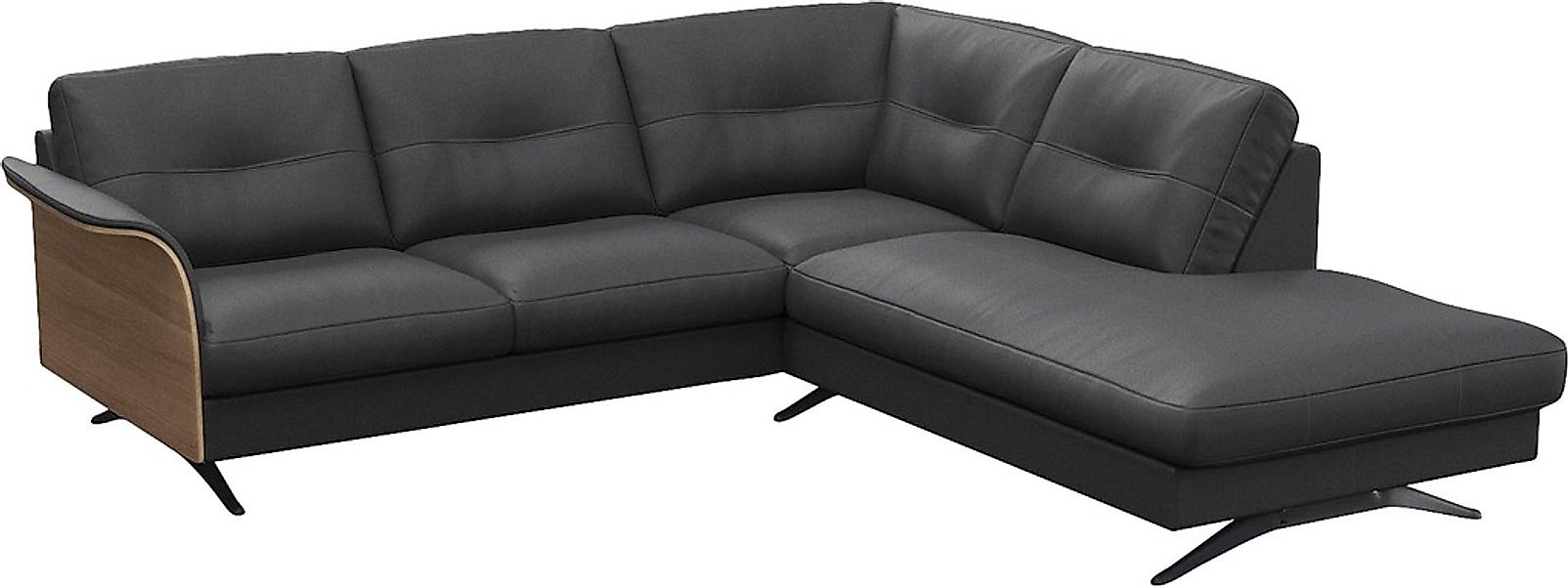 FLEXLUX Ecksofa "Glow, super bequem durch hochwertigem Sitzaufbau mit Feder günstig online kaufen