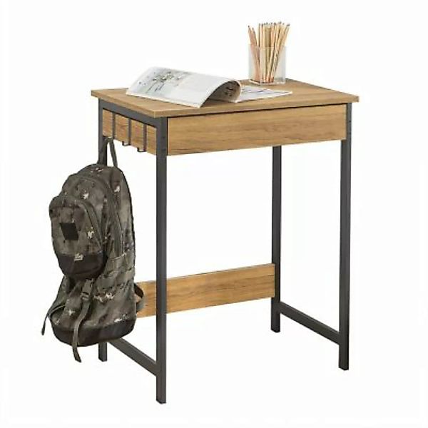 SoBuy® Schreibtisch Computertisch Arbeitstisch mit 1 Schublade und 2 Haken günstig online kaufen