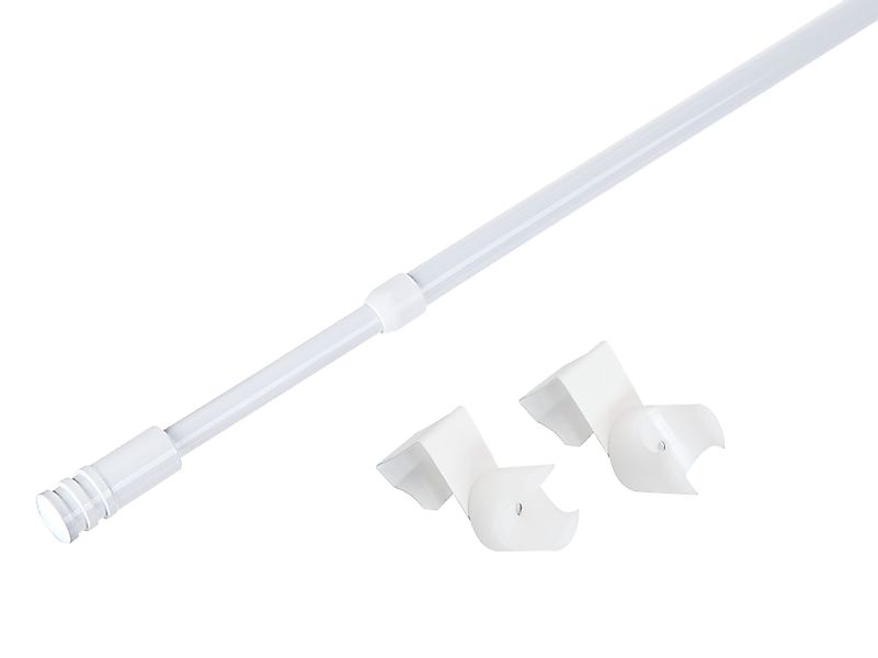 dekondo Klemmstange Gardinenstange "Rapid" Klick-fix, weiß, Länge ausziehba günstig online kaufen