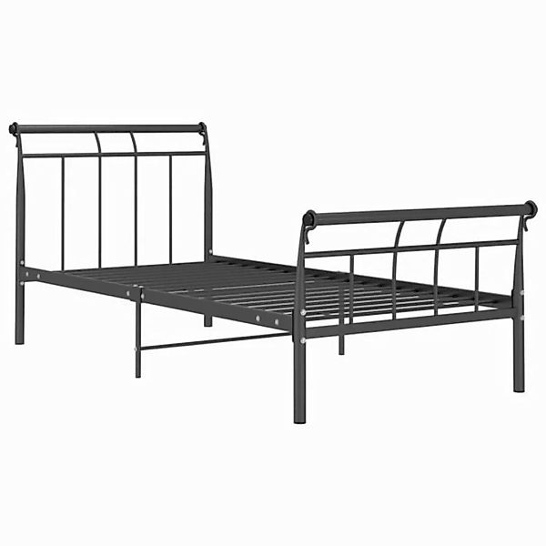 Bettgestell Schwarz Metall 100x200 Cm günstig online kaufen