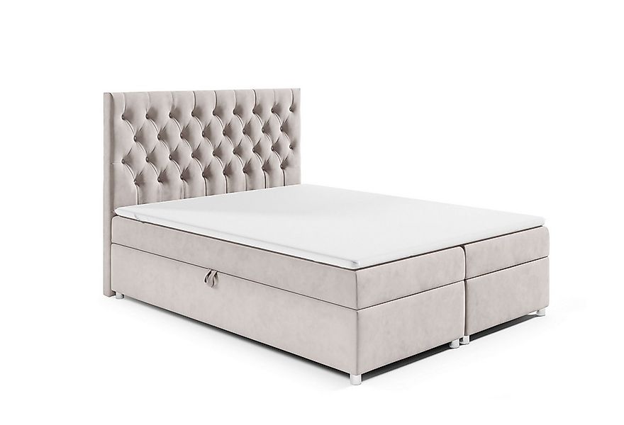 Best for Home Boxspringbett mit Bettkasten Doppelbett K14 Bonellfederkern i günstig online kaufen