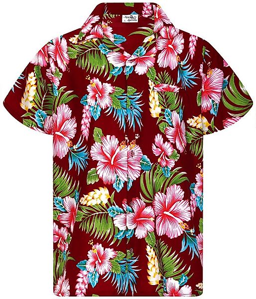 King Kameha Hawaiihemd Hibiscus NEW Funky Hawaii-Hemd Kurzarm Front-Tasche günstig online kaufen