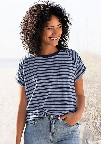 Elbsand Kurzarmshirt Caira mit Streifen, T-Shirt günstig online kaufen