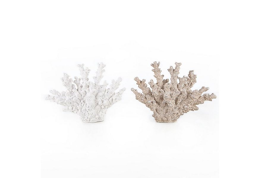 Logbuch-Verlag Dekofigur 2 künstliche Korallen Deko Figuren weiß braun 27 c günstig online kaufen