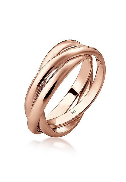 Elli Fingerring Wickelring Trio Trini Basic 925 Silber, Ring Set günstig online kaufen