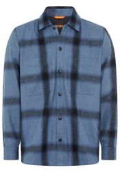 BOSS ORANGE Langarmhemd Locky melierte Wollmischung, günstig online kaufen