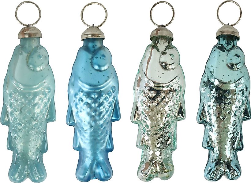 FURNARO Dekohänger (4-tlg), Glasschmuckset in Fischoptik günstig online kaufen