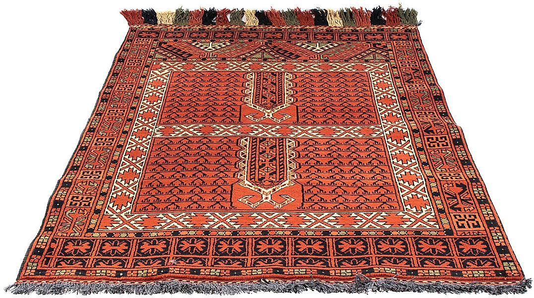 morgenland Orientteppich »Afghan - 174 x 118 cm - rost«, rechteckig, Wohnzi günstig online kaufen