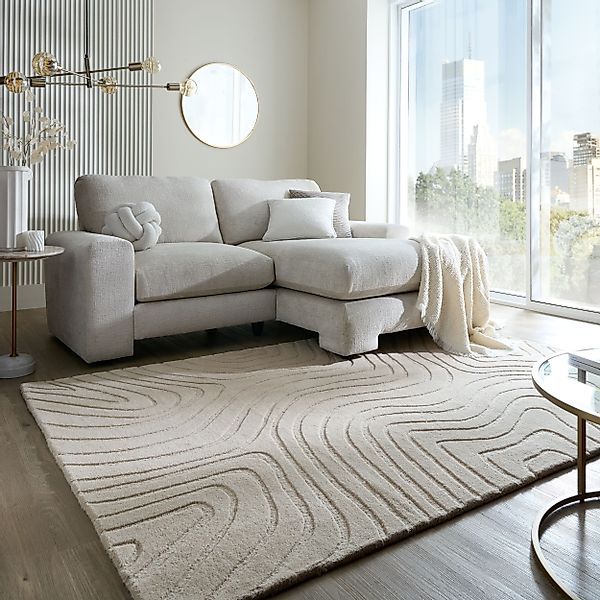 FLAIR RUGS Wollteppich »Mesmerise, abstrakt«, rechteckig, 14 mm Höhe, Wollt günstig online kaufen