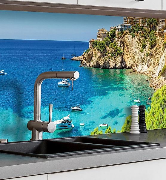 MyMaxxi Küchenrückwand Küchenrückwand selbstklebend Landschaft Lagune Meer günstig online kaufen