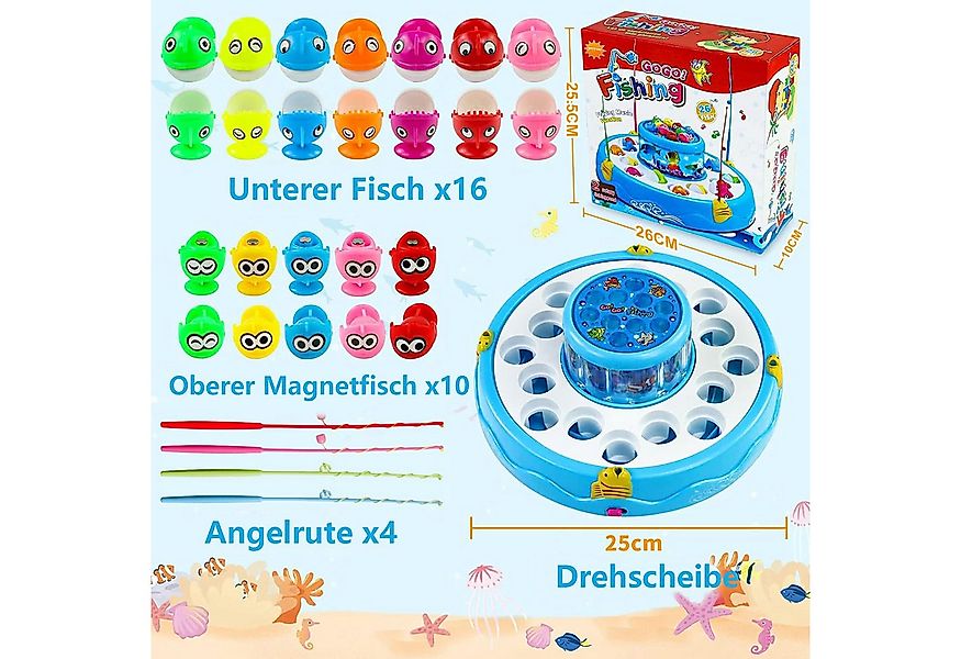 CLTYQ Lernspielzeug Magnetische Angelspiel Montessori Spielzeug ab 2 Jahre, günstig online kaufen